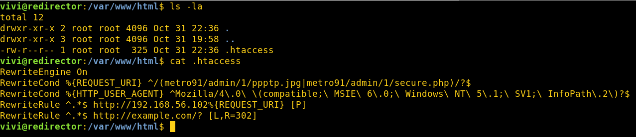 htaccess file