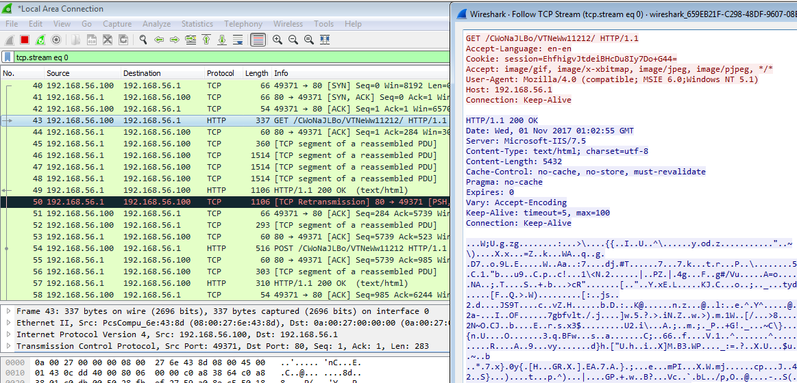Comfoo wireshark