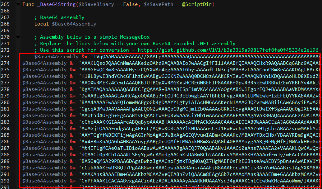 Replace Base64 assembly